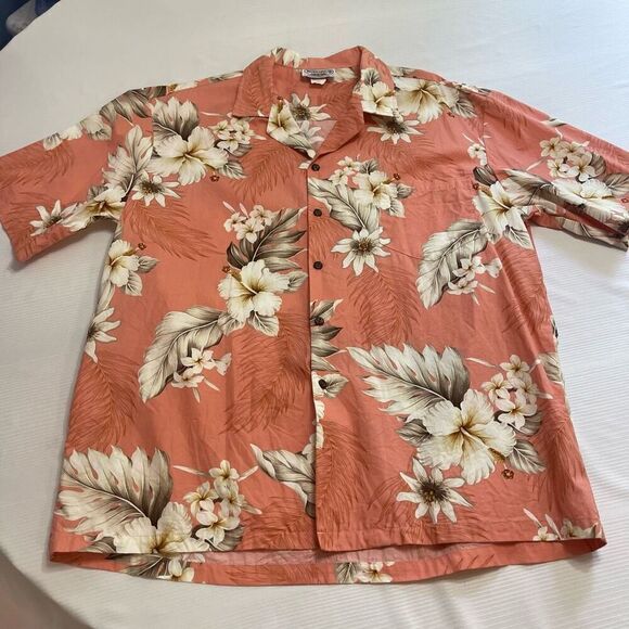 Pacific Legend Floral Short Sleeve Button Up Shirt Size 2XL - Picture 1 of 6